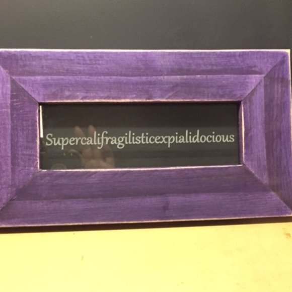 Other - Mary Poppins Inspired Etched Glass & Wood Sign